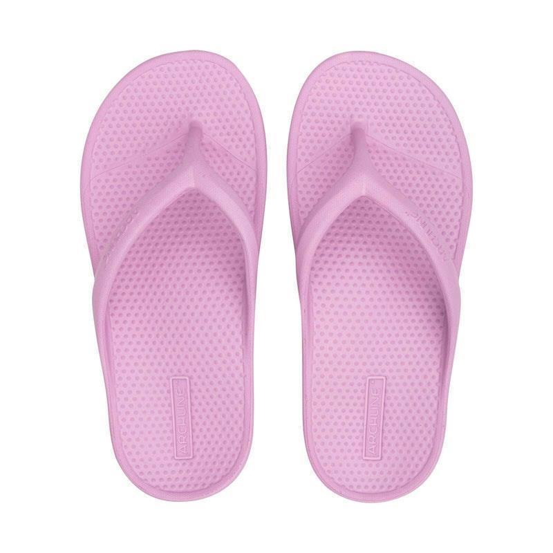 Archline Orthotic Foam Thongs Arch Support Flip Flops Orthopedic Rebound - Lilac Euro Size 36