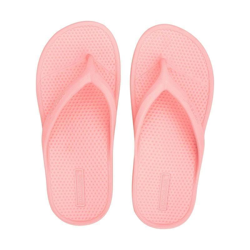Archline Orthotic Foam Thongs Arch Support Flip Flops Orthopedic Rebound - Pink Euro Size 36