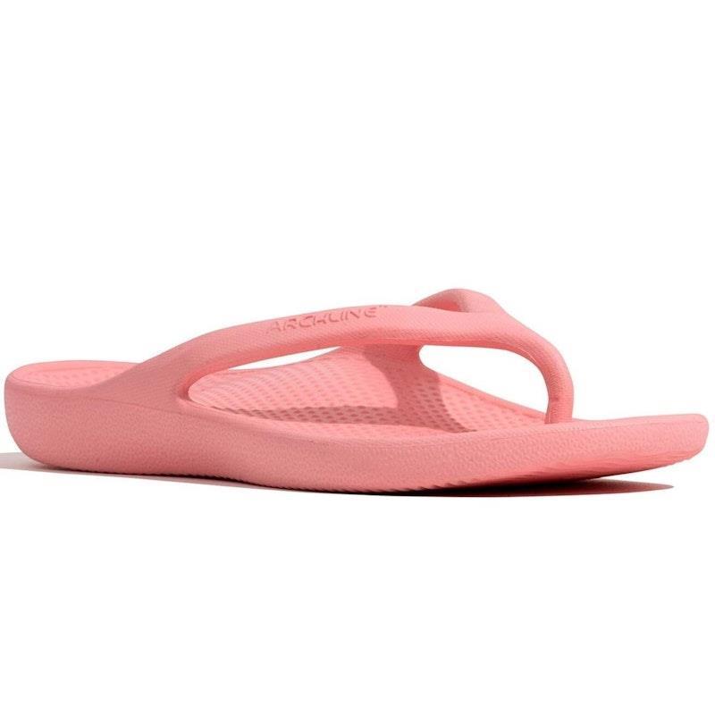 Archline Orthotic Foam Thongs Arch Support Flip Flops Orthopedic Rebound - Pink Euro Size 36