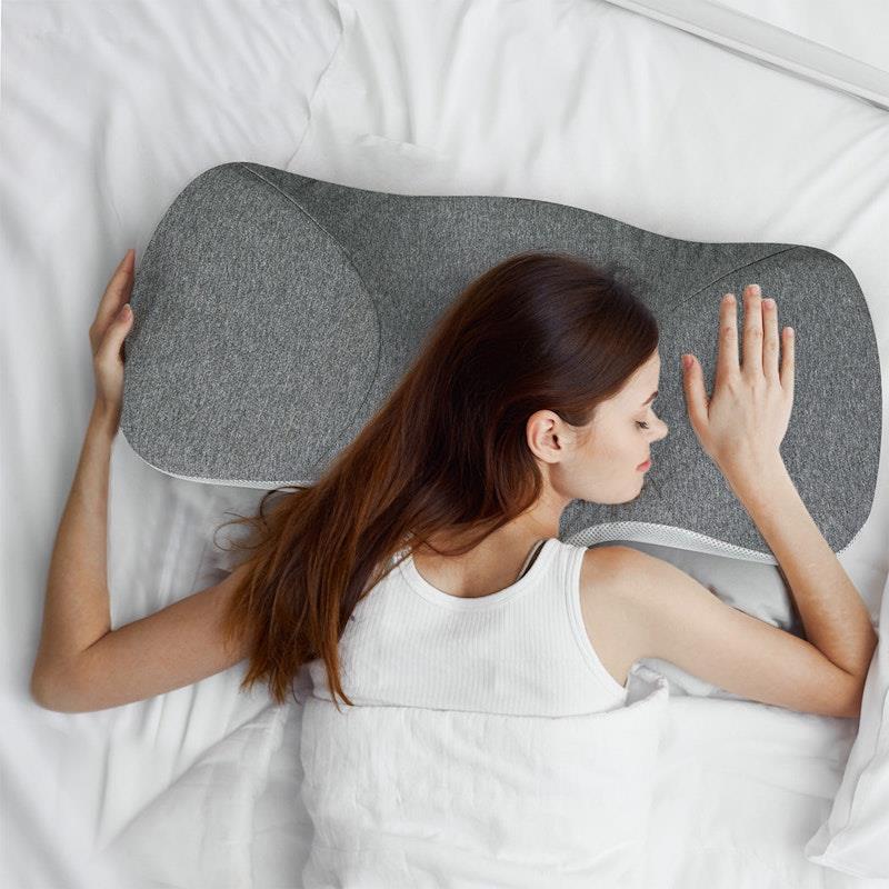 DreamZ Memory Foam Cervical Neck Pillow Grey