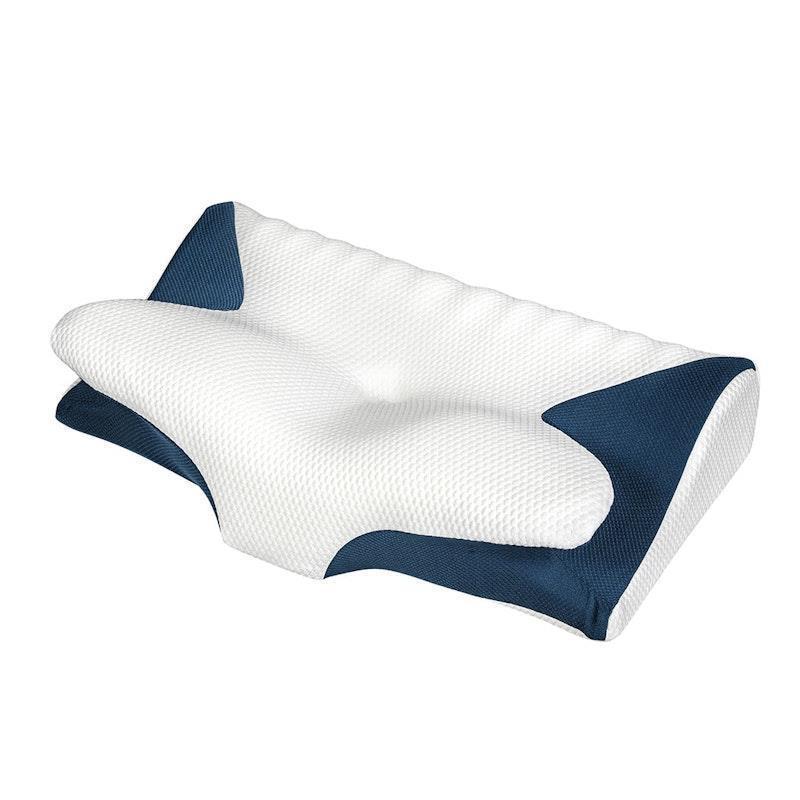 DreamZ Cervical Memory Foam Pillow Blue