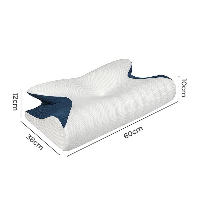 DreamZ Cervical Memory Foam Pillow Blue