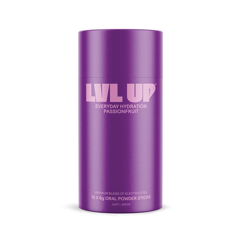 Lvl Up Everyday Hydration Sticks Passionfruit 10 Pack