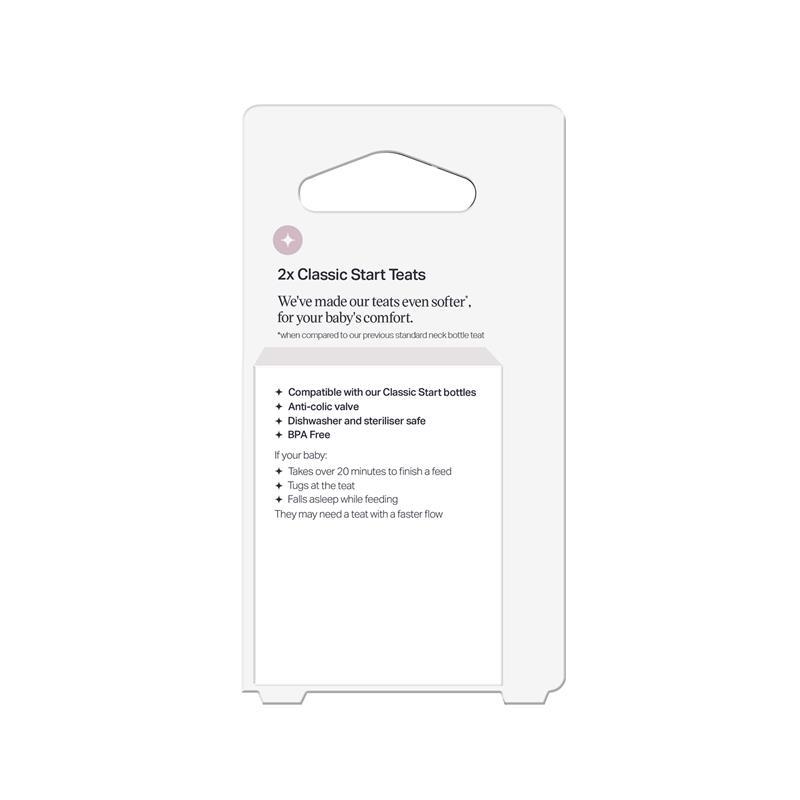 Tommee Tippee Classic Start Medium Flow Teats 2 Pack