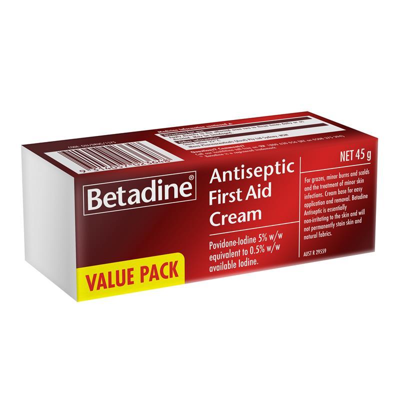 Betadine Antiseptic First Aid Cream 45g