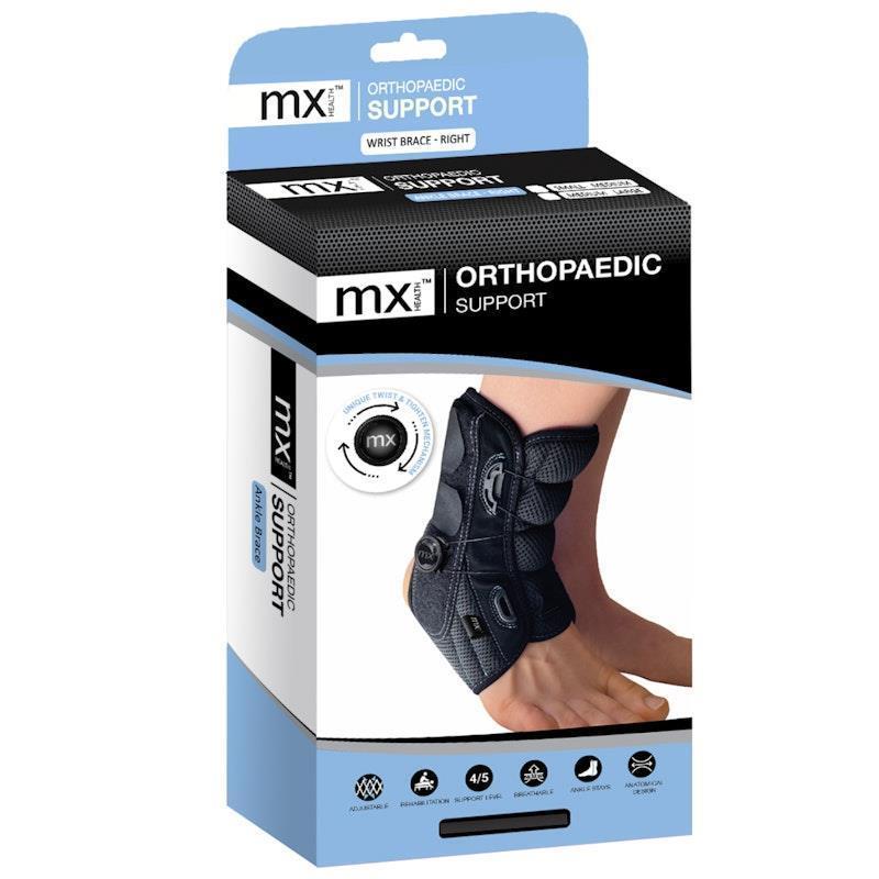Mx Health Orthopaedic Adjustable Ankle Brace Right (Small/Medium)