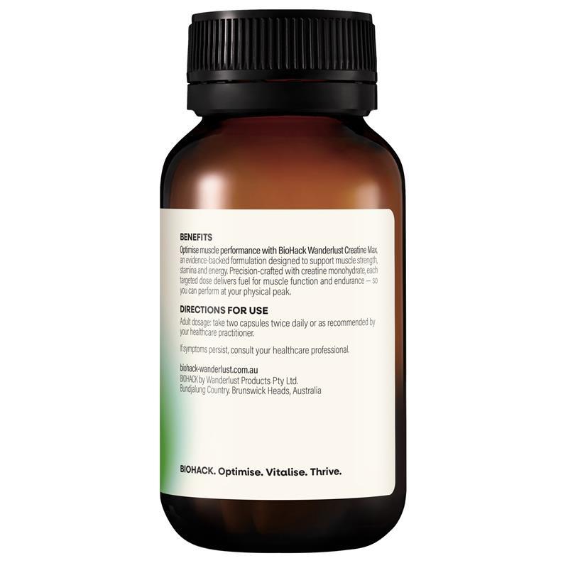 BioHack Wanderlust Creatine Max 90 Capsules