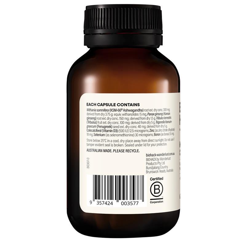 BioHack Wanderlust Male Longevity Complex 60 Capsules