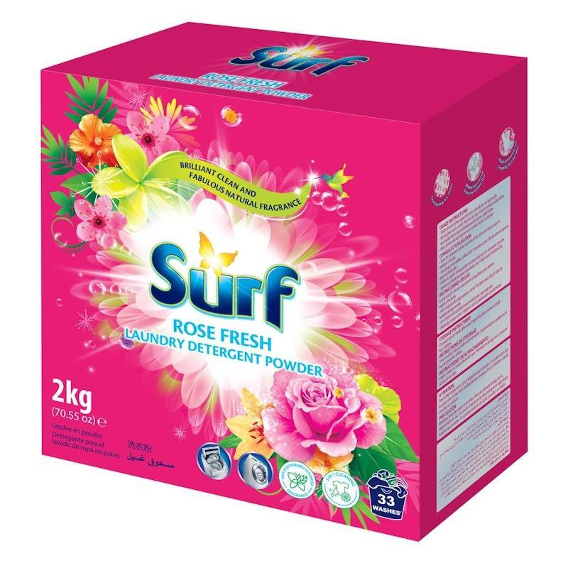 Surf 2Kg Laundry Detergent Powder Rose Fresh 6 Pack