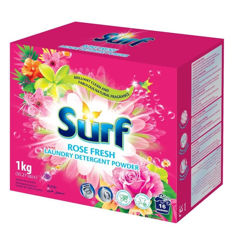 Surf 1Kg Laundry Detergent Powder Rose Fresh 10 Pack