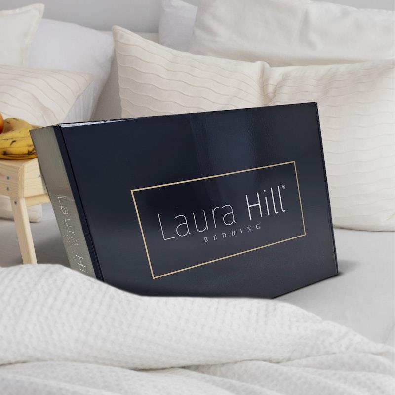 Laura Hill Mink Blanket Queen Double Sided 600GSM Faux Throw Rug 220 x 240cm Navy