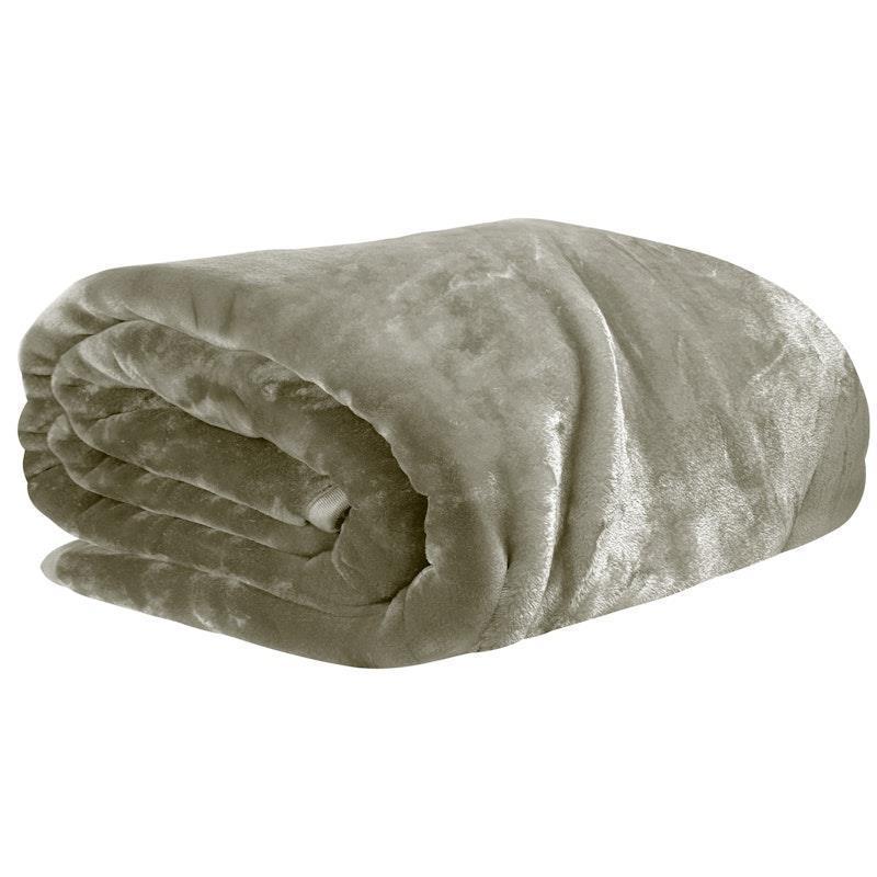 Laura Hill Mink Blanket XL Double Sided Oversized Faux Throw Rug 305 x 305cm Olive