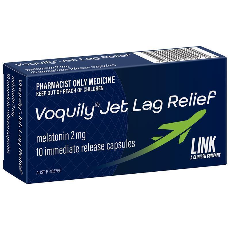 Voquily Jet Lag Relief 2mg Capsules 10 - Melatonin