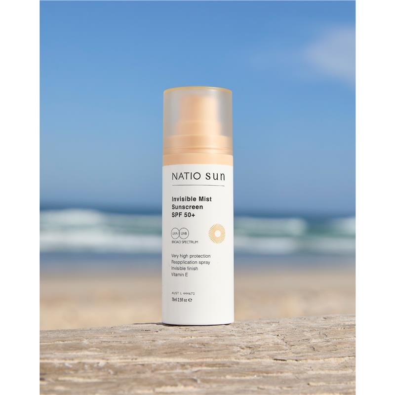 Natio Invisible Mist Sunscreen SPF 50+ 75ml