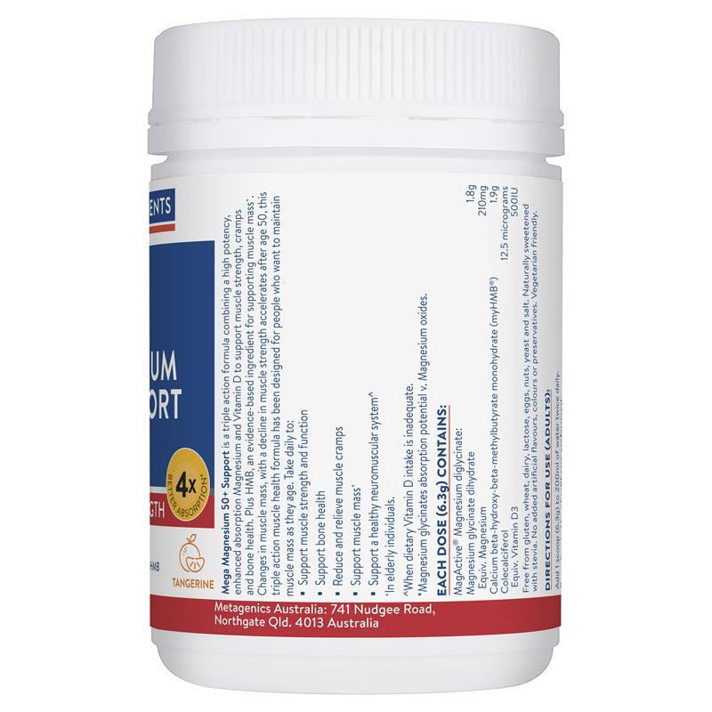 Ethical Nutrients Mega Magnesium 50+ Support Powder 139g