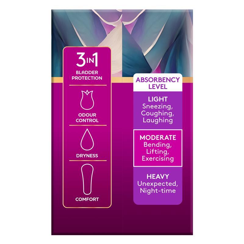 Poise LiveFree Incontinence Pads Super No Wings 12 Pack