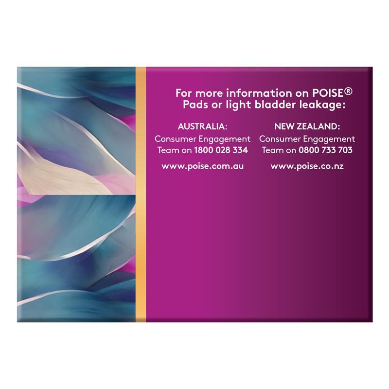 Poise LiveFree Incontinence Pads Regular with Wings 14 Pack