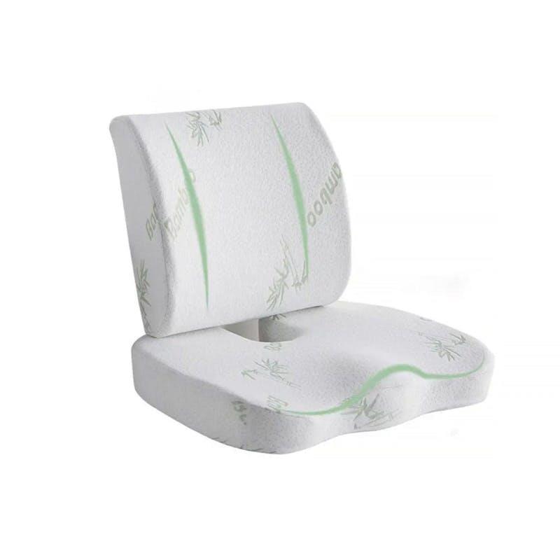 Living Today Memory Foam Lumbar Back Support Cushion Seat Set 1Unit