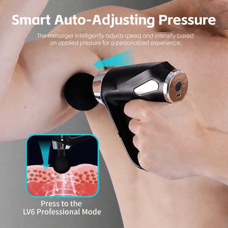 Remology Impact Therapy 6 Adaptive Speed USB-C Massage Device with 4 Heads 1Pack