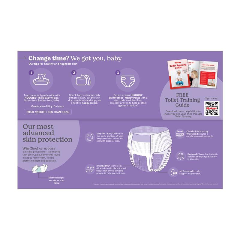 Huggies Skin Protect Nappies Size 6 (15 & over Kg) 42 Pack