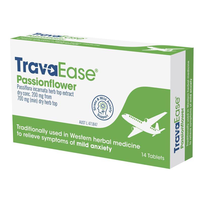 TravaEase Passionflower 14 Tablets