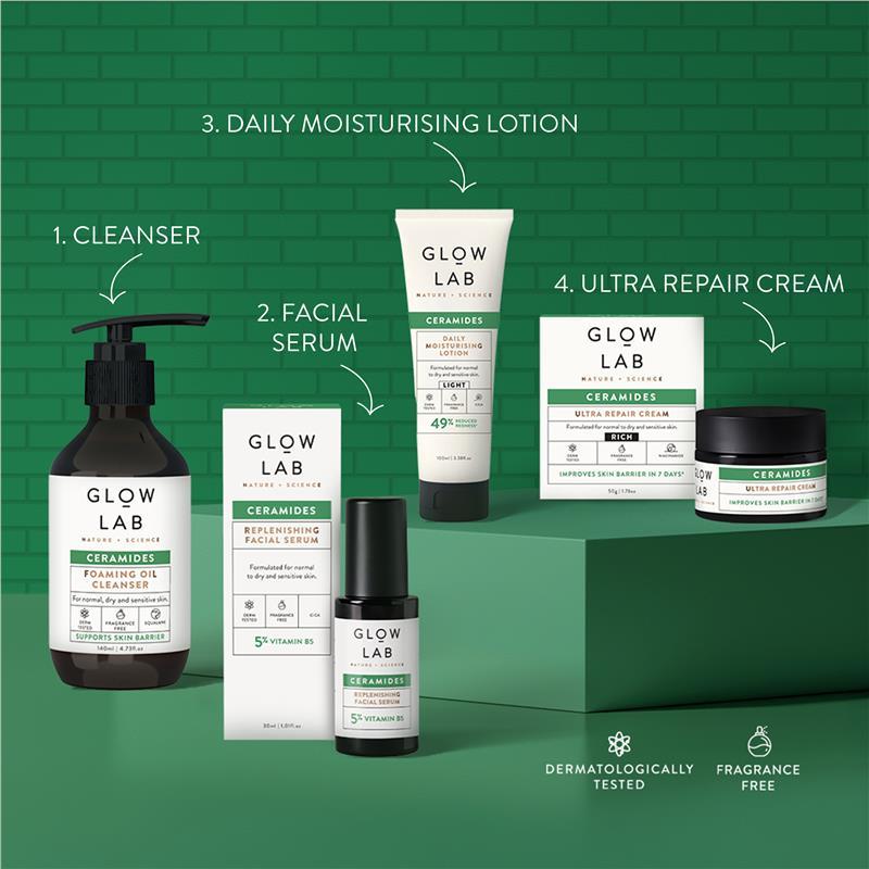 Glow Lab Ceramides Foaming Oil Cleanser 140ml