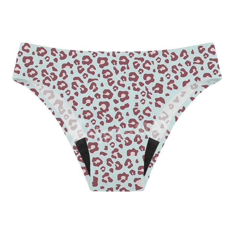 Peachy Bums Teen Period Underwear Ultra Thin Seam Free Bikini Brief - Leopard Teen 16-18