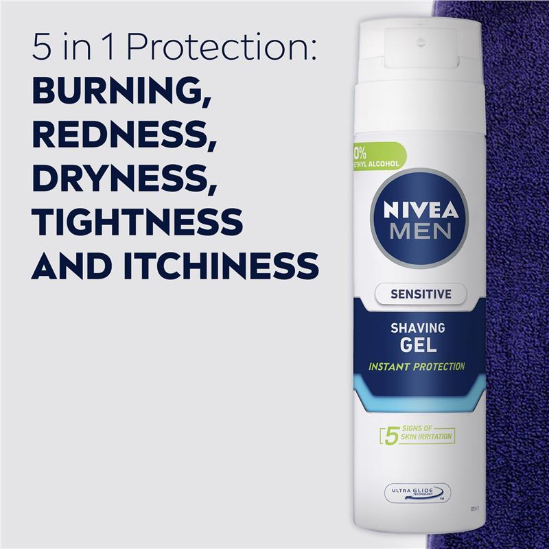 NIVEA Men Cleanse & Soothe - Sensitive Skin Trio Gift Bag 2025