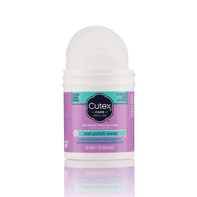 Cutex Nail Polish Away Remover Pads 30 Pack