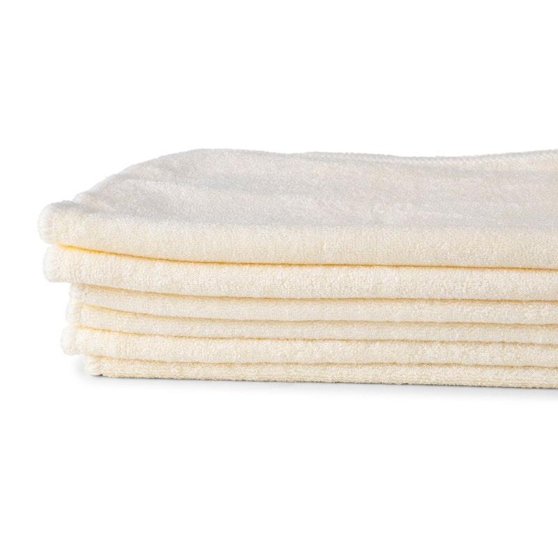 Zoe Sage Baby Wash Cloths Bamboo White 6Pack