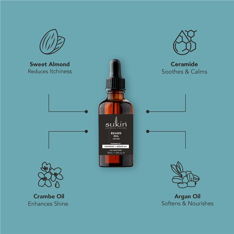 Sukin For Men Beard Oil 50ml NEW