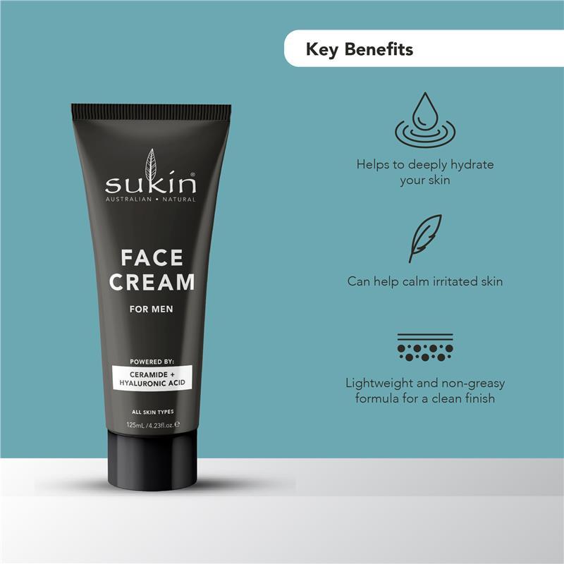 Sukin For Men Face Cream 125ml