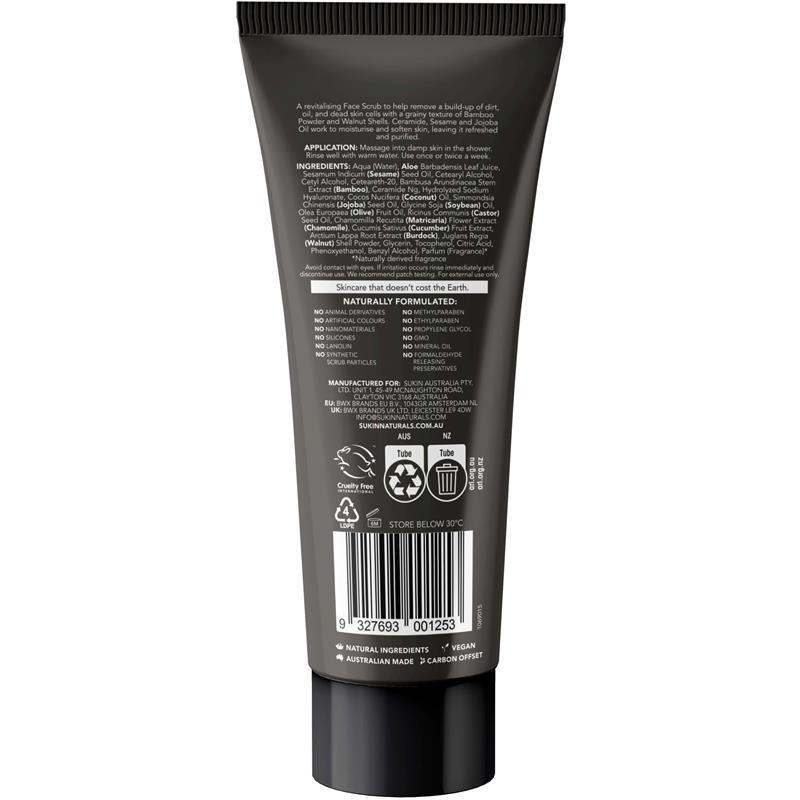 Sukin For Men Face Scrub 125ml