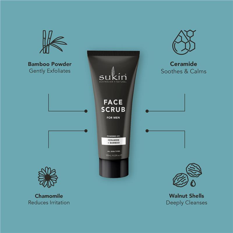 Sukin For Men Face Scrub 125ml