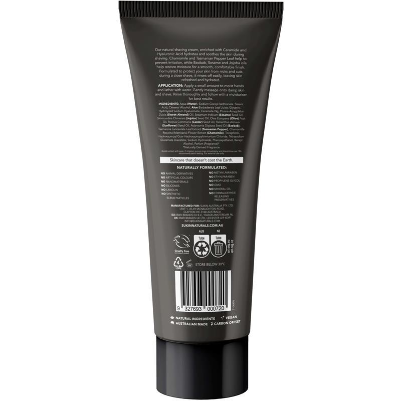 Sukin For Men Shaving Cream 200ml