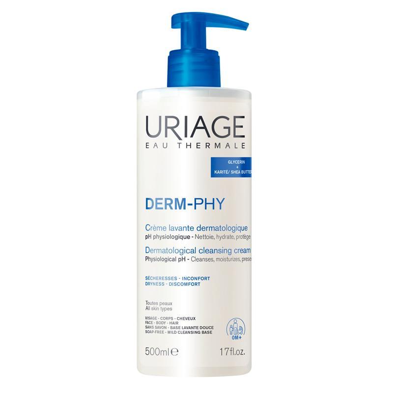 Uriage Eau Thermale Derm-Phy Creme Lavante Dermatological Cleansing Cream 500ml