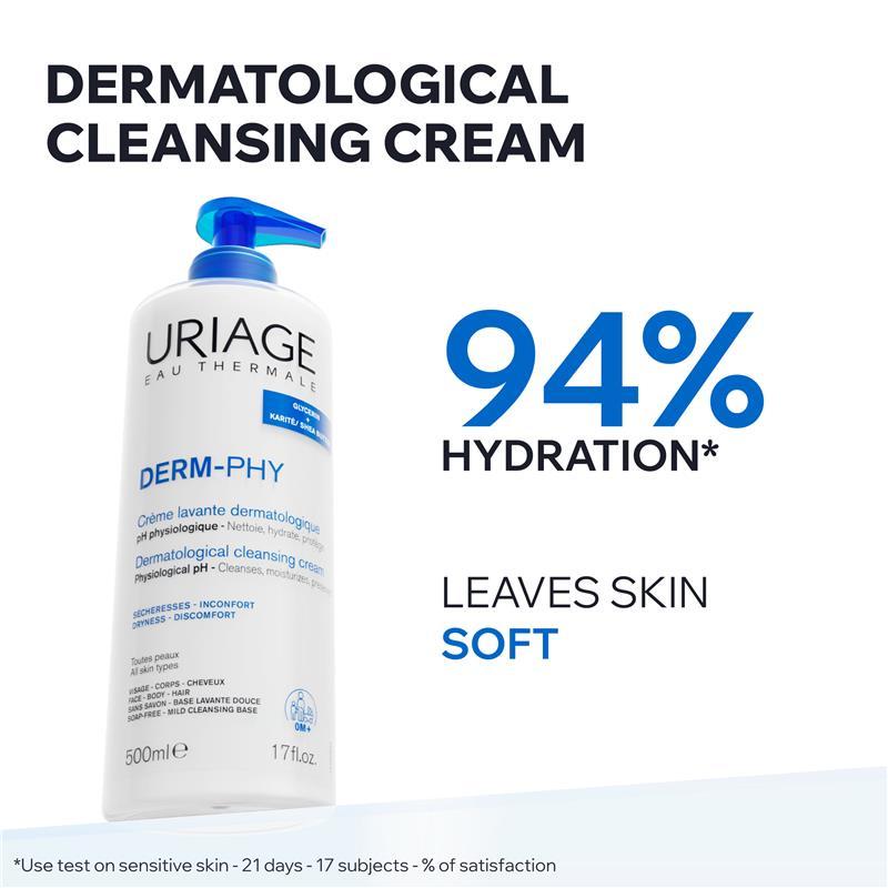 Uriage Eau Thermale Derm-Phy Creme Lavante Dermatological Cleansing Cream 1 Litre