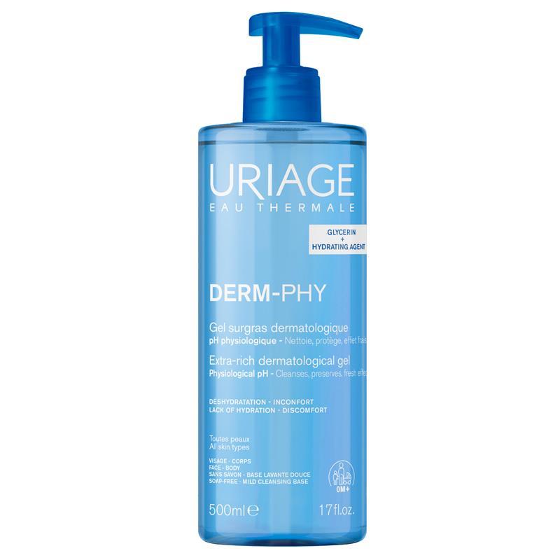 Uriage Eau Thermale Derm-Phy Extra-Rich Dermatological Cleansing Gel 500ml