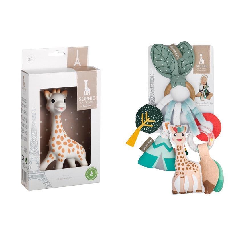 Set Di 3 Posate In Silicone Per Bambini, Sophie La Giraffa, Forchetta Coltello E Cucchiaio, Lavabili In Lavastoviglie - 4