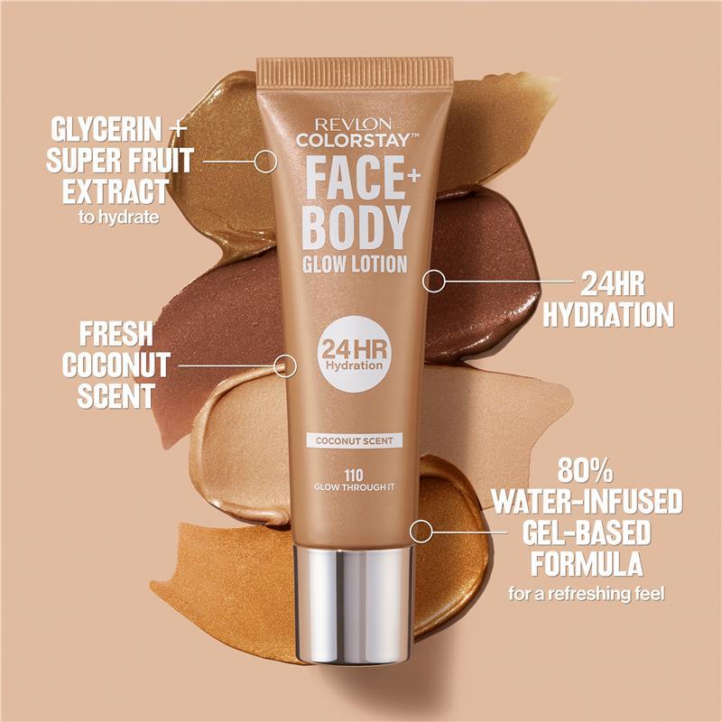 Revlon Colorstay Face & Body Glow Lotion Glow Through It