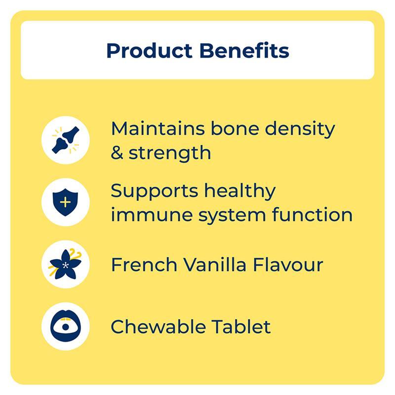OsteVit-D Vitamin D3 & Calcium Chewable 60 Tablets
