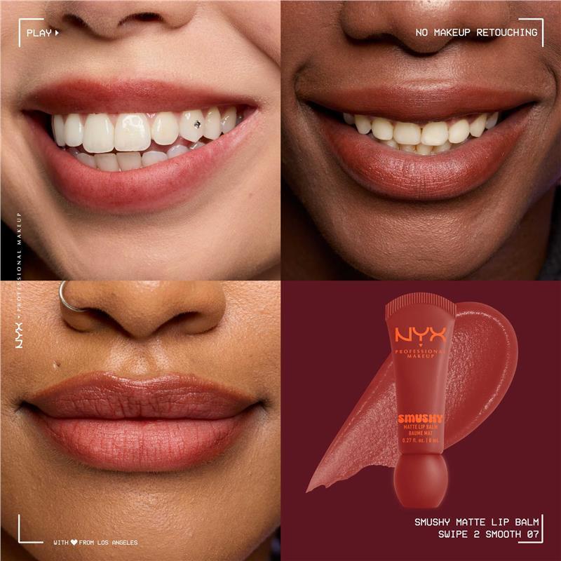 NYX Smushy Matte Lip Balm Swipe 2 Sm