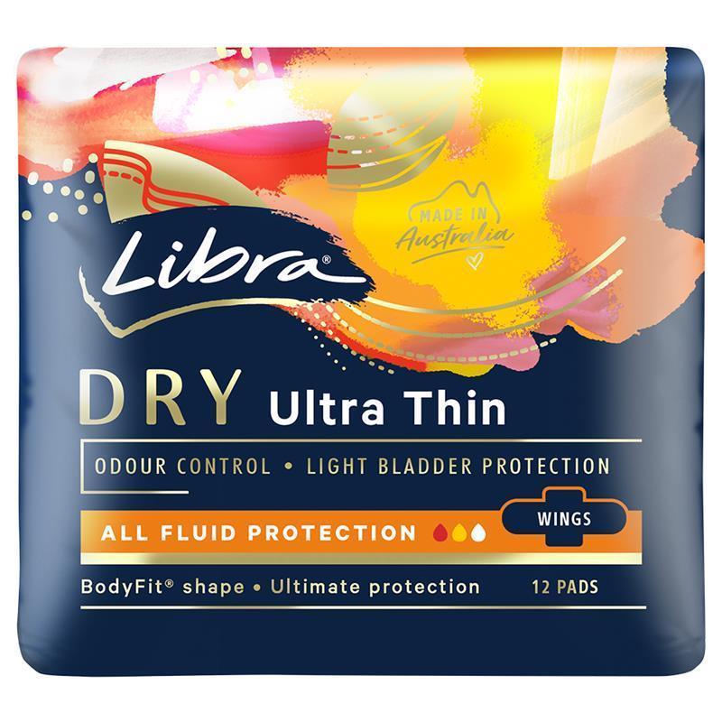 Libra Pad Ultrathin Dry Wing 12 Pack