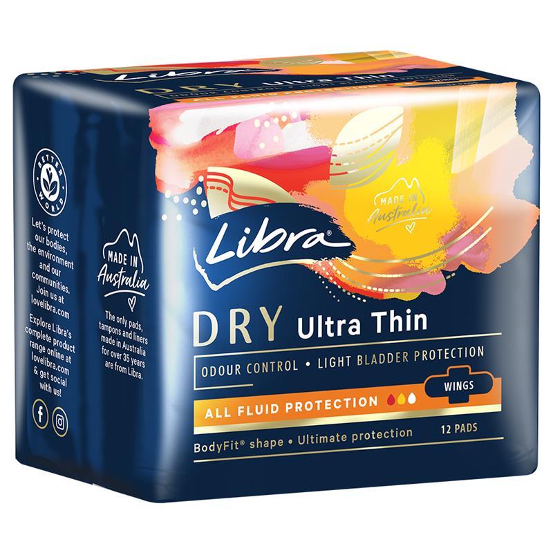 Libra Pad Ultrathin Dry Wing 12 Pack