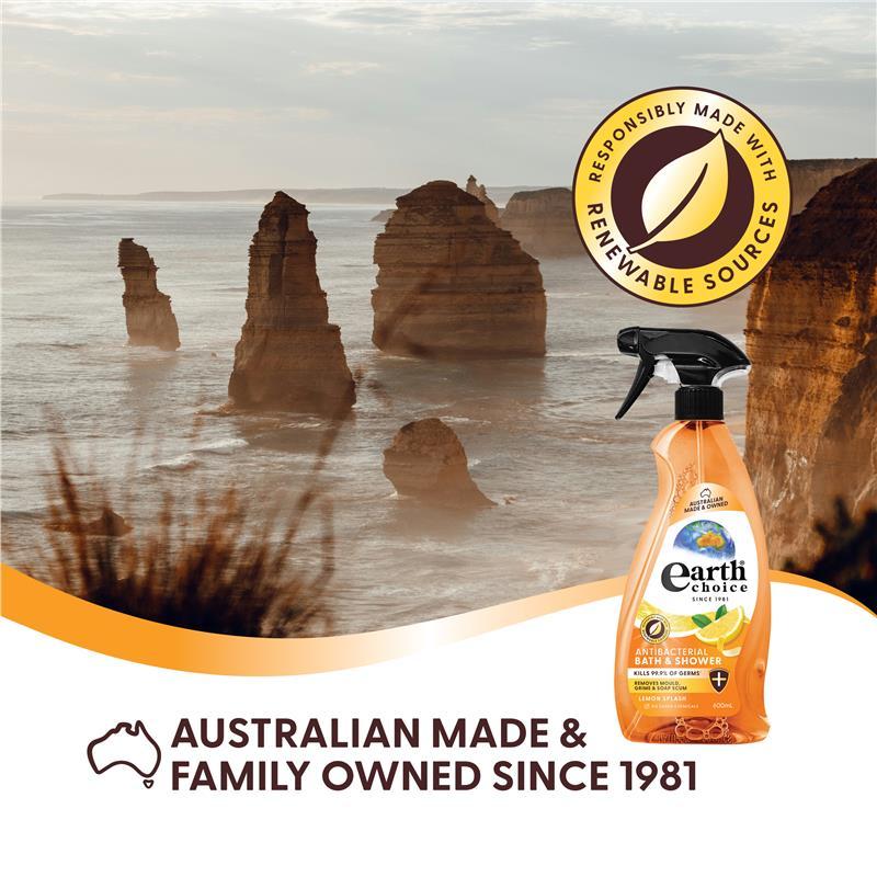 Earth Choice Bath & Shower Cleaner Lemon Splash 600ml