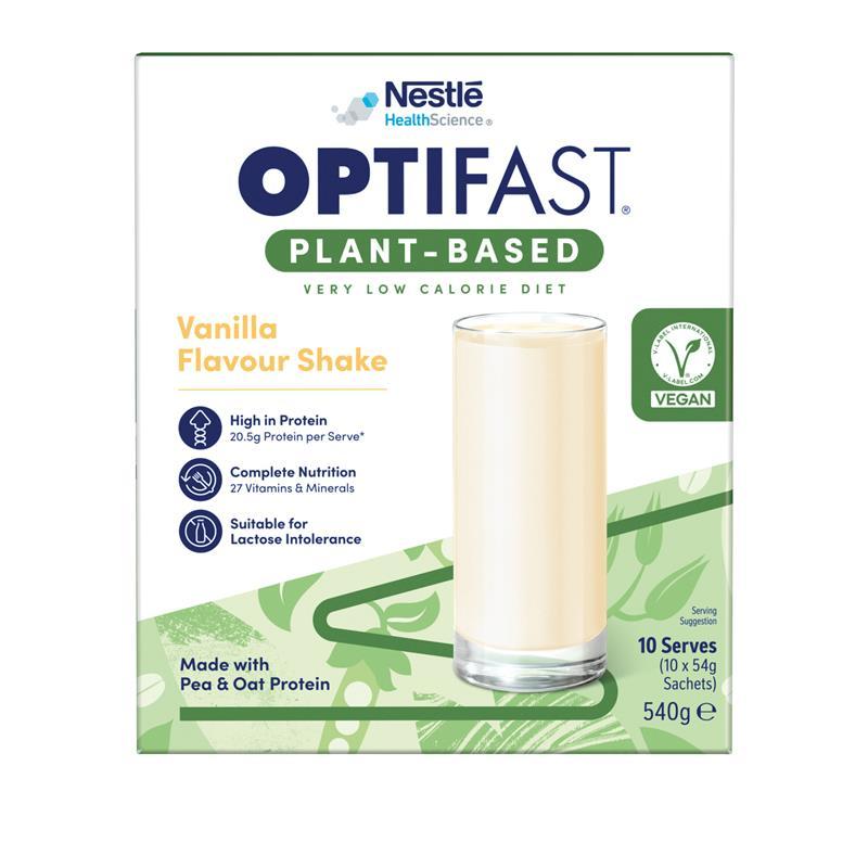 Optifast VLCD Plant Based Shake Vanilla 10 x 54g