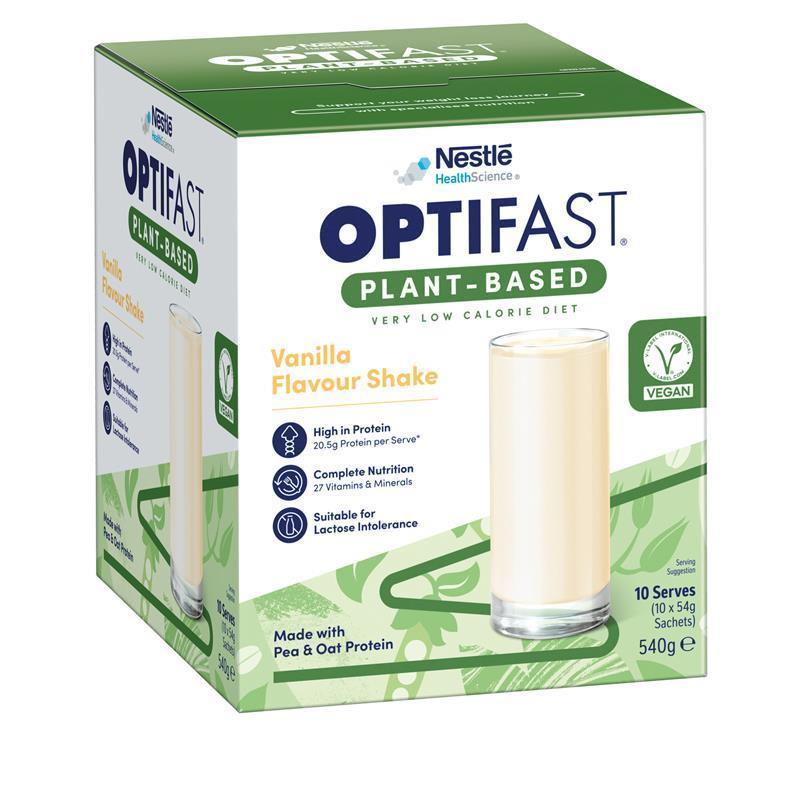 Optifast VLCD Plant Based Shake Vanilla 10 x 54g