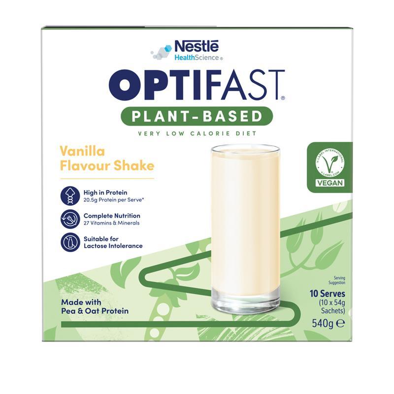 Optifast VLCD Plant Based Shake Vanilla 10 x 54g