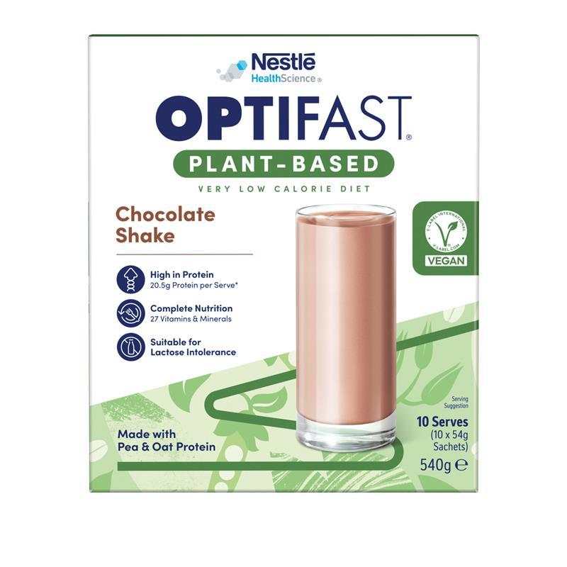 Optifast VLCD Plant Based Shake Chocolate 10 x 54g