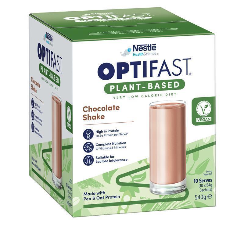 Optifast VLCD Plant Based Shake Chocolate 10 x 54g